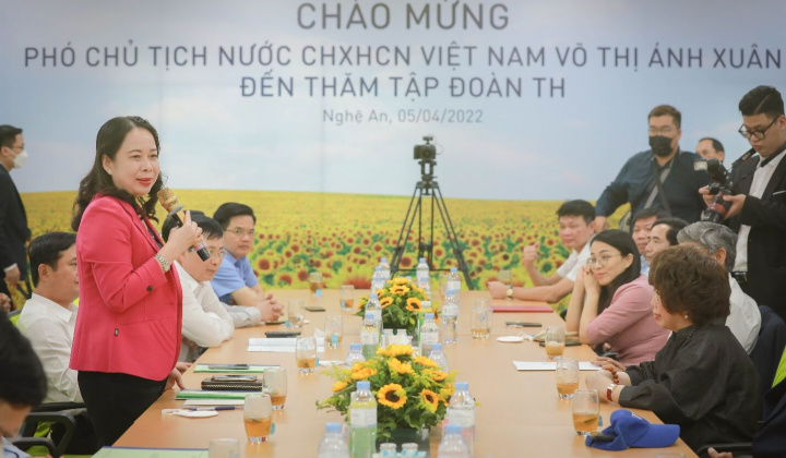 Phó Chủ tịch nước Võ Thị Ánh Xuân: “TH tiên phong vào những lĩnh vực khó”