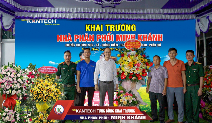 Hãng sơn Kantech: Khai trương Nhà phân phối Minh Khánh – Vĩnh Bảo