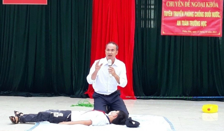 Trường THCS Thiệu Hoà (Thanh Hoá): Phòng chống đuối nước, an toàn trường học cho các em học sinh