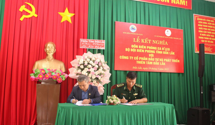 Thiên Tâm Land và Đồn Biên Phòng Ea H’Leo, Đắk Lắk hướng đến giá trị cộng đồng