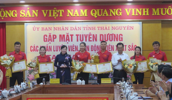 Thái Nguyên tôn vinh vận động viên, huấn luyện viên đạt thành tích tại SEA Games 31