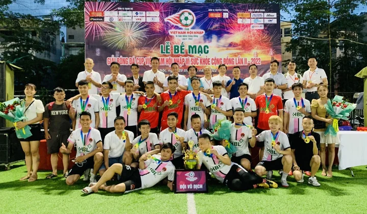 HBL FC vô địch Cup Việt Nam Hội nhập vì Sức khỏe Cộng đồng 2022