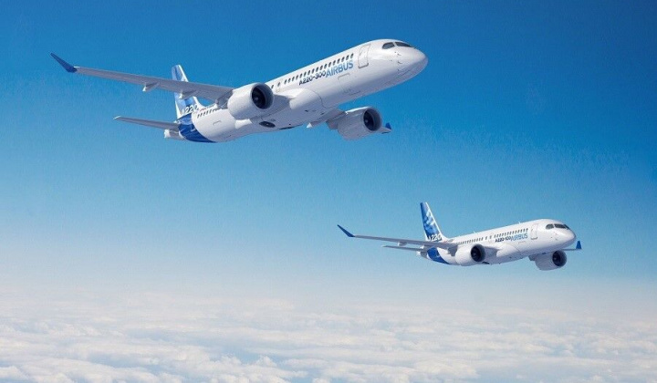 Máy bay Airbus A220 bay trình diễn tại khu vực Châu Á-Thái Bình Dương