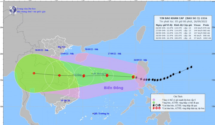 Cục Hàng hải Việt Nam họp khẩn ứng phó bão Noru