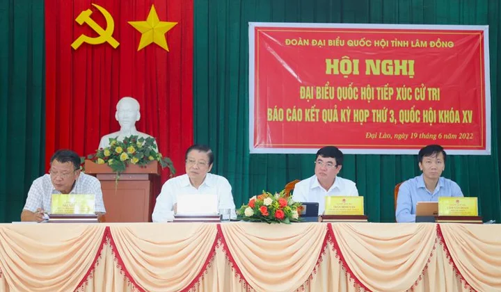 Đoàn ĐBQH Tỉnh Lâm Đồng tiếp xúc cử tri tại xã Đại Lào Thành phố Bảo Lộc