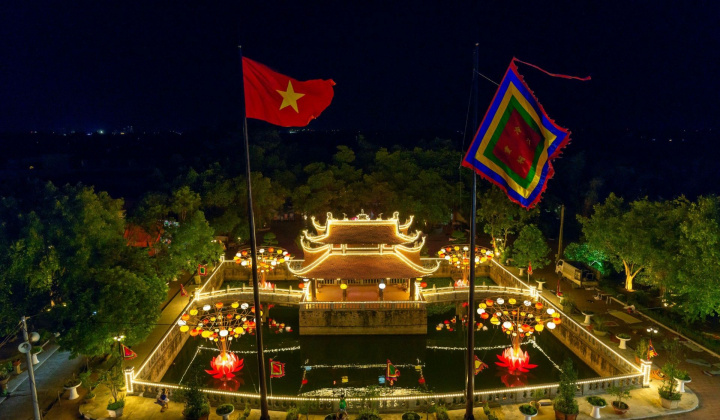 Hà Nam: Đền Lảnh Giang lung linh sắc màu trước giờ khai hội