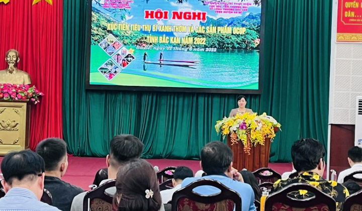 Xúc tiến tiêu thụ bí xanh thơm và các nông sản tỉnh Bắc Kạn năm 2022 trên các sàn thương mại điện tử