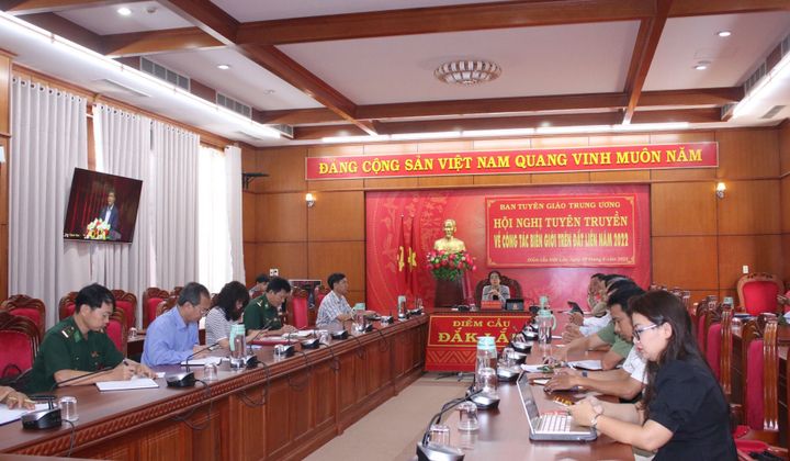 Hội nghị tuyên truyền về công tác biên giới trên đất liền năm 2022