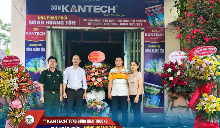 Hãng sơn Kantech: Khai trương Nhà phân phối Nông Hoàng Tôn - Thái Nguyên