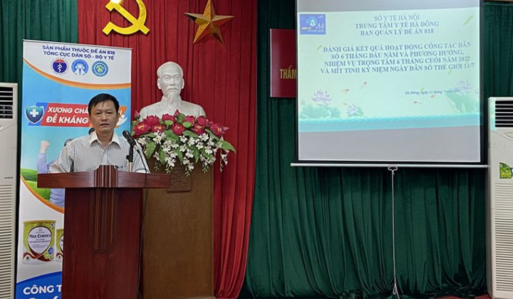 Trung tâm Y tế Hà Đông: Kỷ niệm Ngày Dân số thế giới và Truyền thông CSSK theo Đề án 818