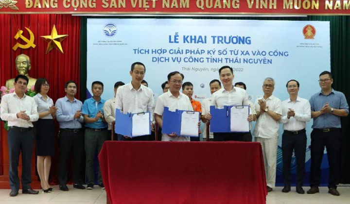 Thái Nguyên tích hợp giải pháp ký số từ xa vào cổng dịch vụ công