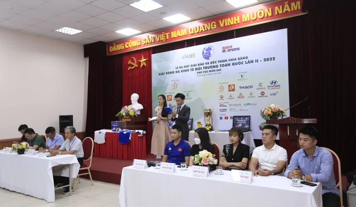 Lễ ra mắt và bốc thăm chia bảng Giải Bóng đá Kinh tế Môi trường toàn quốc lần II-2022