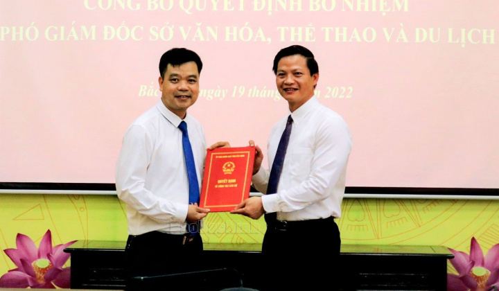 Bắc Ninh: Trao quyết định bổ nhiệm Phó Giám đốc Sở Văn hóa, Thể thao và Du lịch