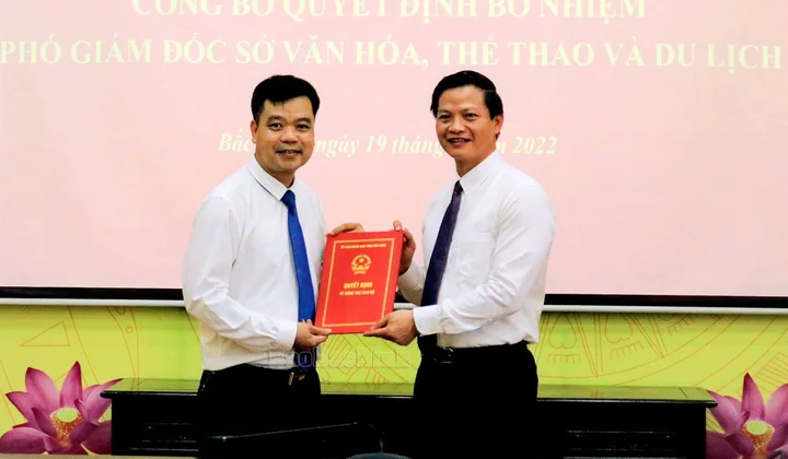 Bắc Ninh: Trao quyết định bổ nhiệm Phó Giám đốc Sở Văn hóa, Thể thao và Du lịch