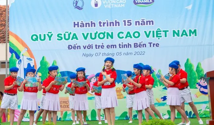 Vinamilk và Quỹ sữa Vươn cao Việt Nam tổ chức nhiều hoạt động đồng hành nhân dịp 15 năm thành lập