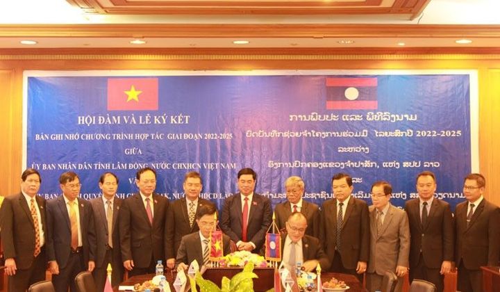 Lâm Đồng - Champasak tăng cường hợp tác phát triển giai đoạn 2022 - 2025
