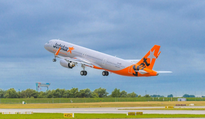 Jetstar Airways nhận máy bay A321neo đầu tiên