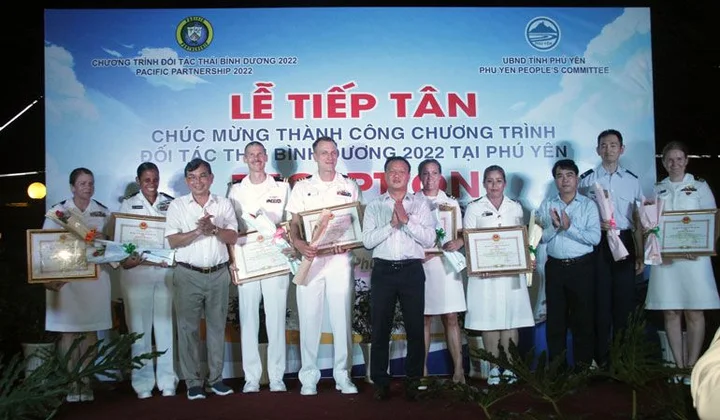 Phú Yên: Tổ chức lễ tiếp tân chúc mừng đoàn Đối tác Thái Bình Dương 2022