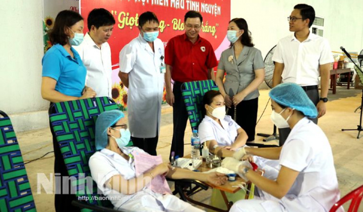 Ninh Bình tổ chức ngày hội hiến máu tình nguyện “Giọt hồng-Blouse trắng”