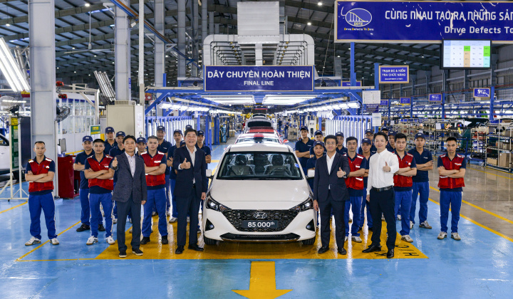 Hyundai Thành Công xuất xưởng chiếc Accent thứ 85.000 tại nhà máy Ninh Bình