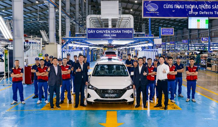 Hyundai Thành Công xuất xưởng chiếc Accent thứ 85.000 tại nhà máy Ninh Bình