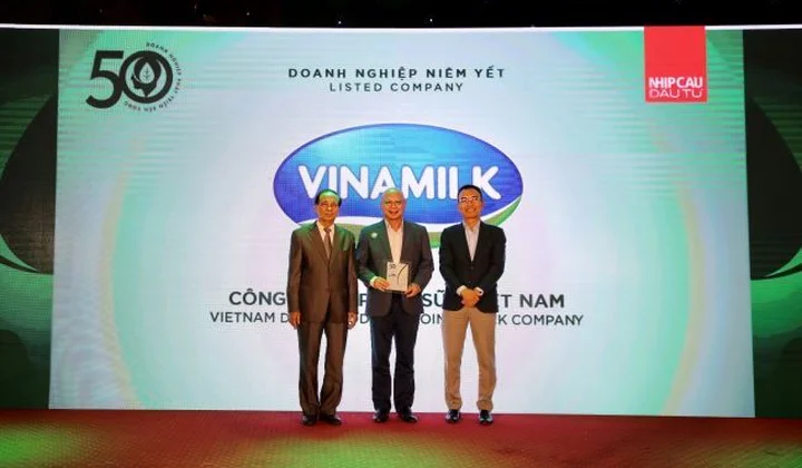 Vinamilk thuộc Top 50 Doanh nghiệp phát triển bền vững tiêu biểu 2022