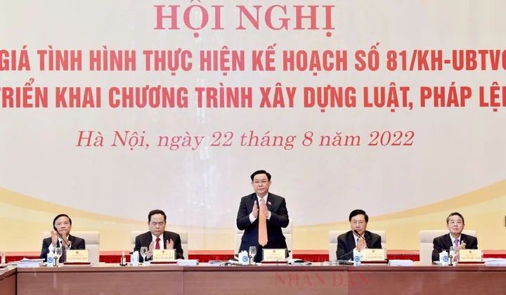 Quyết liệt chỉ đạo, tập trung mọi nguồn lực hoàn thành tốt chương trình xây dựng luật, pháp lệnh