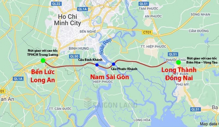 Trước 30/8, hoàn thành giải phóng mặt bằng cao tốc Bến Lức-Long Thành