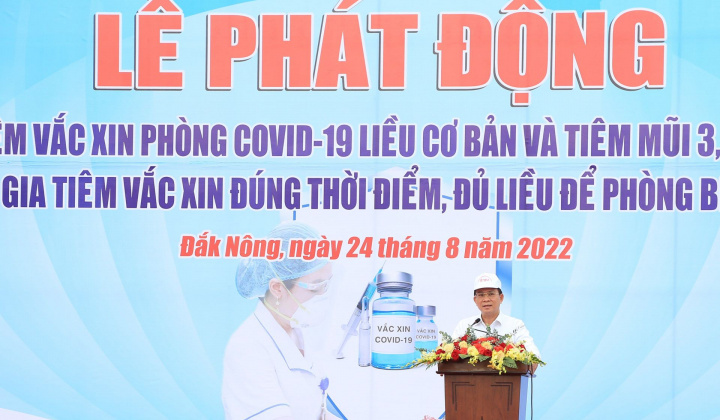 Đắk Nông: Phát động tiêm chủng vắc xin phòng Covid-19 toàn dân