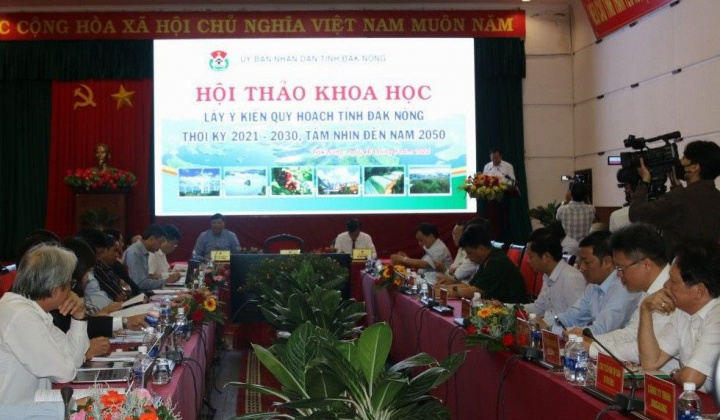 Hội thảo Quy hoạch tỉnh Đắk Nông nhằm phát triển mạnh mẽ hơn trong thời gian tới