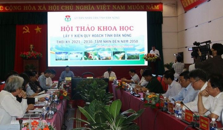 Hội thảo Quy hoạch tỉnh Đắk Nông nhằm phát triển mạnh mẽ hơn trong thời gian tới