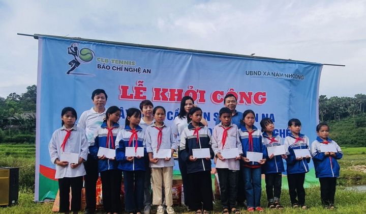 CLB Tennis báo chí Nghệ An: Lan tỏa những yêu thương