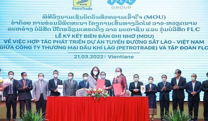 FLC bắt tay PetroTrade phát triển dự án đường sắt kết nối Lào – Việt Nam