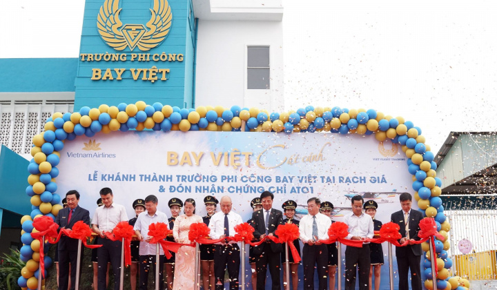 Vietnam Airlines khánh thành trường phi công Bay Việt tại Rạch Giá