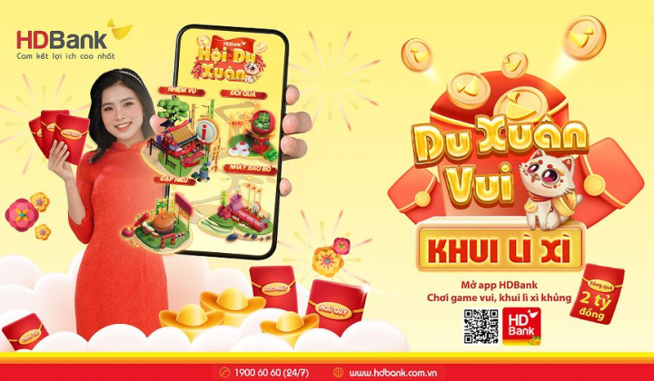 HDbank đón Tết Nguyên đán với game 4.0 "Tết xưa"