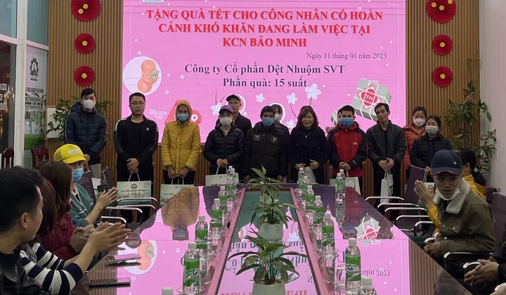 Nam Định: KCN Bảo Minh chăm lo Tết cho CBCNV, người lao động có hoàn cản khó khăn