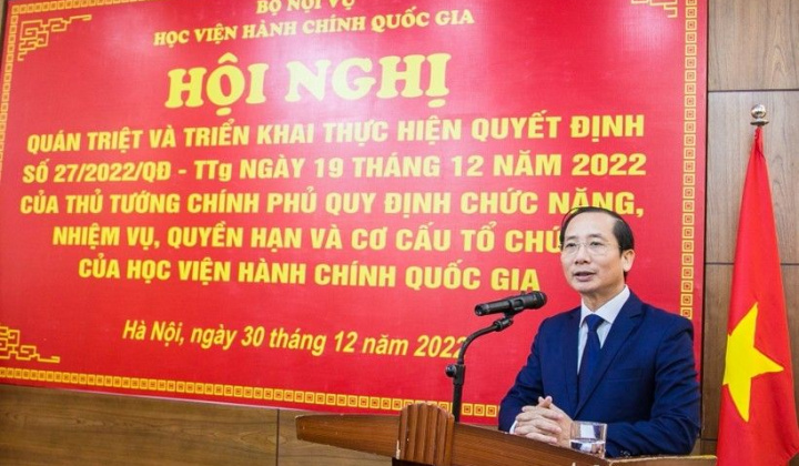 PGS.TS Nguyễn Bá Chiến làm Giám đốc Học viện Hành chính Quốc gia