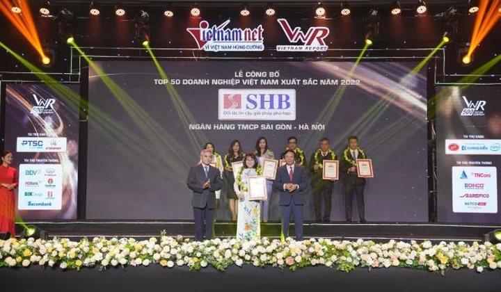 SHB lần thứ 4 được vinh danh Top 50 doanh nghiệp xuất sắc nhất