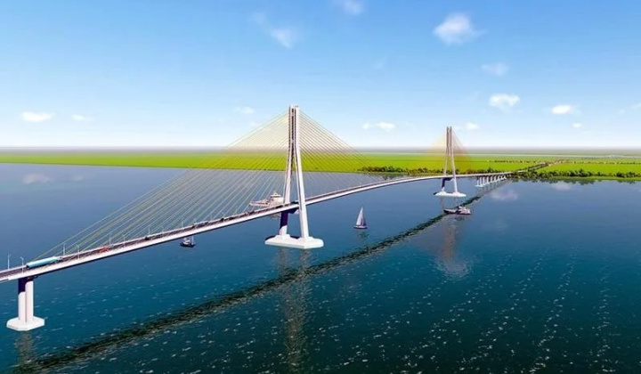Khởi công xây cầu Đại Ngãi gần 8.000 tỉ đồng nối Sóc Trăng và Trà Vinh