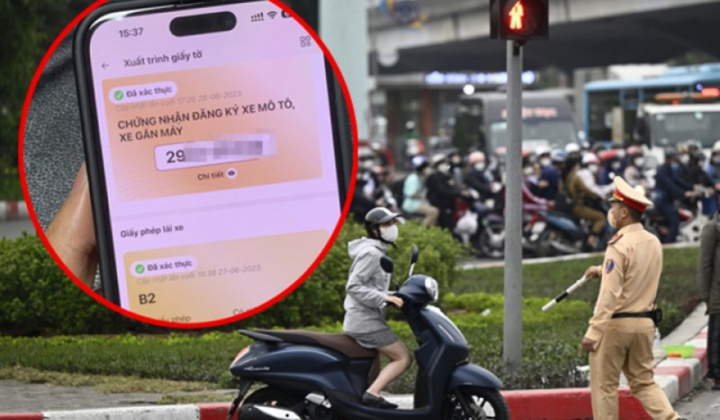 Tích hợp giấy phép lái xe trong ứng dụng VNeID