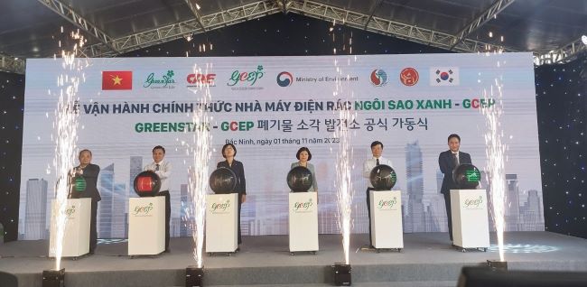 Bắc Ninh vận hành Nhà máy điện rác Ngôi Sao Xanh - GCEP