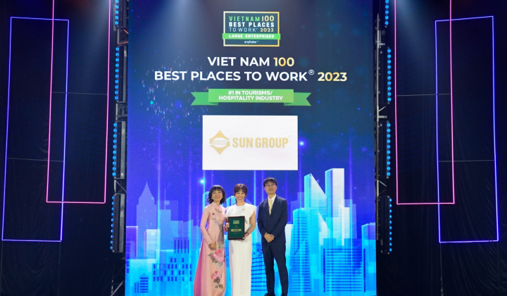 Năm thứ 4 liên tiếp Sun Group được vinh danh “Top 100 nơi làm việc tốt nhất Việt Nam”