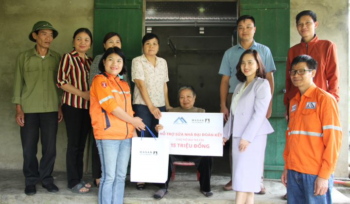 Công ty Núi Pháo: Hỗ trợ sửa chữa những mái nhà tình nghĩa