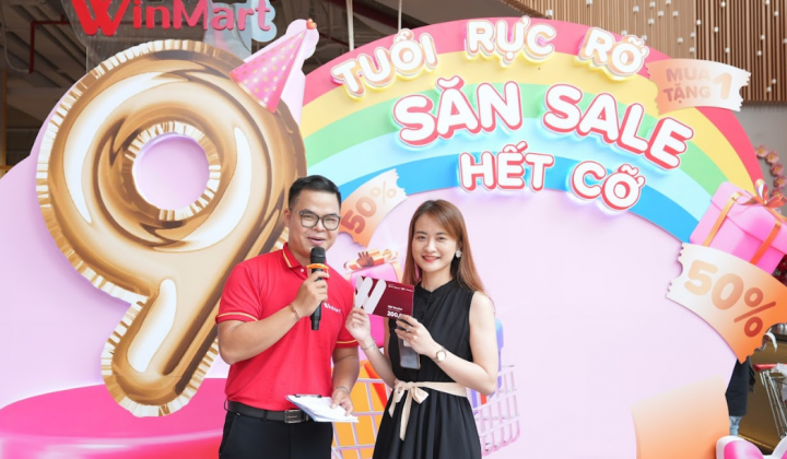 WinMart tung khuyến mại khủng mừng 9 tuổi rực rỡ
