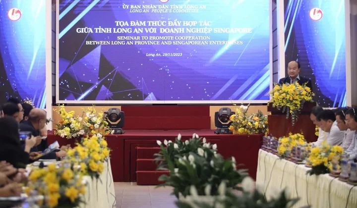 Thúc đẩy hợp tác giữa tỉnh Long An và doanh nghiệp Singapore