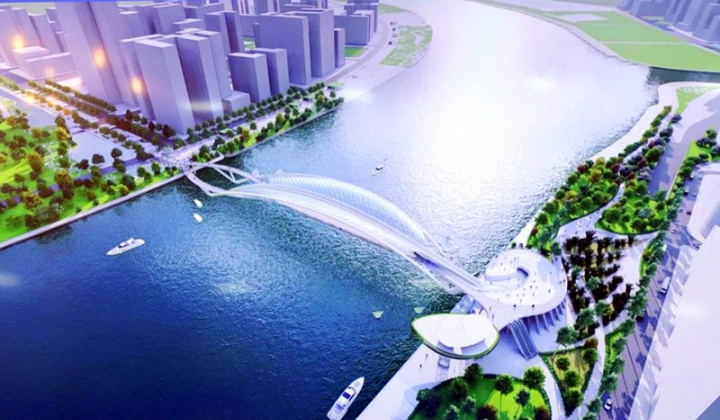 TP.HCM tiếp nhận tài trợ xây cầu đi bộ qua sông Sài Gòn