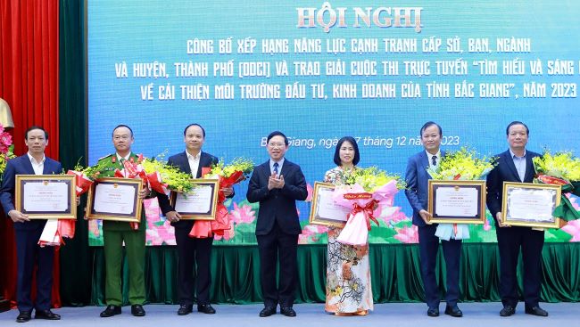 Bắc Giang: Huyện Việt Yên tiếp tục dẫn đầu về năng lực cạnh tranh năm 2023