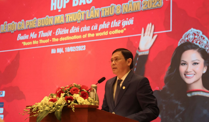 Họp báo Lễ hội Cà phê Buôn Ma Thuột lần thứ 8 năm 2023 tại Hà Nội