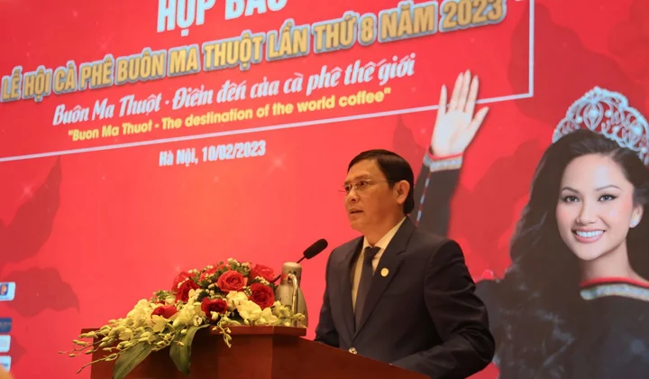 Họp báo Lễ hội Cà phê Buôn Ma Thuột lần thứ 8 năm 2023 tại Hà Nội