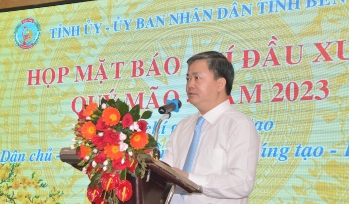 Tỉnh Bến Tre tổ chức họp mặt báo chí đầu Xuân Quý Mão 2023